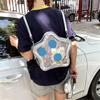 Sternförmige Ita-Tasche Mehrzweck-Rucksack Umhängetasche Schultertaschen für Anime-Ausstellung PU-Leder Tagesrucksack Satchels