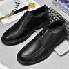 Leather Men Shoes Lace Up Oxfords High Quality Genuine Leather Men Flats Moccasins Business Dress Casual Men Work Shoes