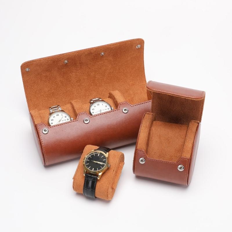 Watch Storage Box Watch Roll Case Watch Jewelry Organizer PU Material for Watch