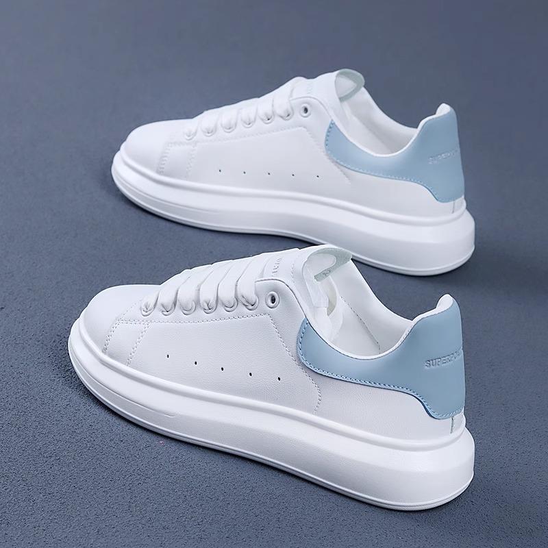 McQueen witte schoenen heren en dames koppels 2025 herfst nieuwe dikke zolen verhogende casual schoenen internetberoemdheid super hot dad schoenen tide