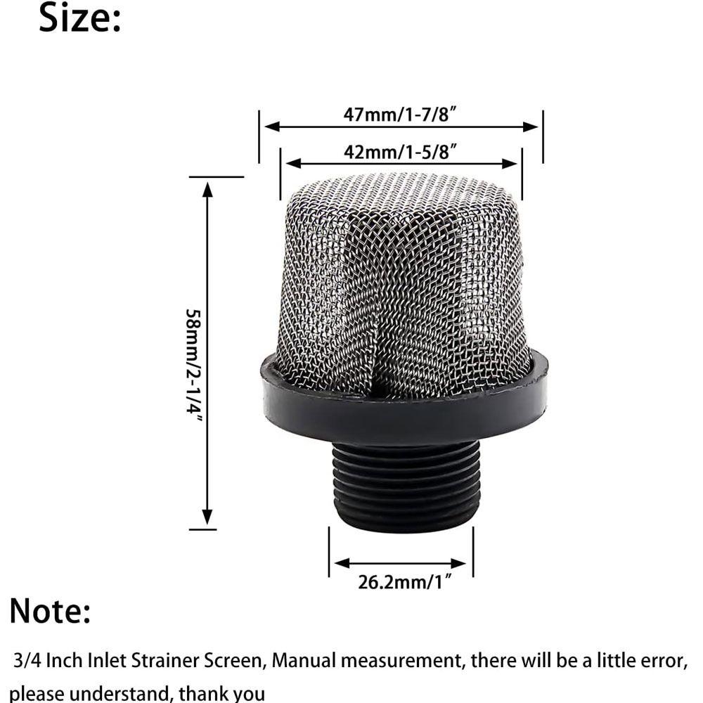 Fine Mesh Filter Screen 304 Stainless Steel Strainer Compatible  For Airless Paint Sprayer