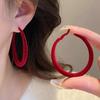 925 Sterling Silver Large Hoop Earrings - Elegant, Versatile, and Simple Studs for Women