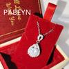 925 Sterling Silver Fashion Light Luxury Water Drop Zircon Pendant Necklace Birthday Party Anniversary Gift