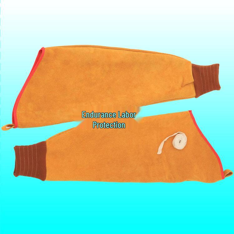 Vollrindleder Funkenbeständige Schweißärmel: Feuerfester, Verschleißfester und Wärmeisolierender Lederschutz.