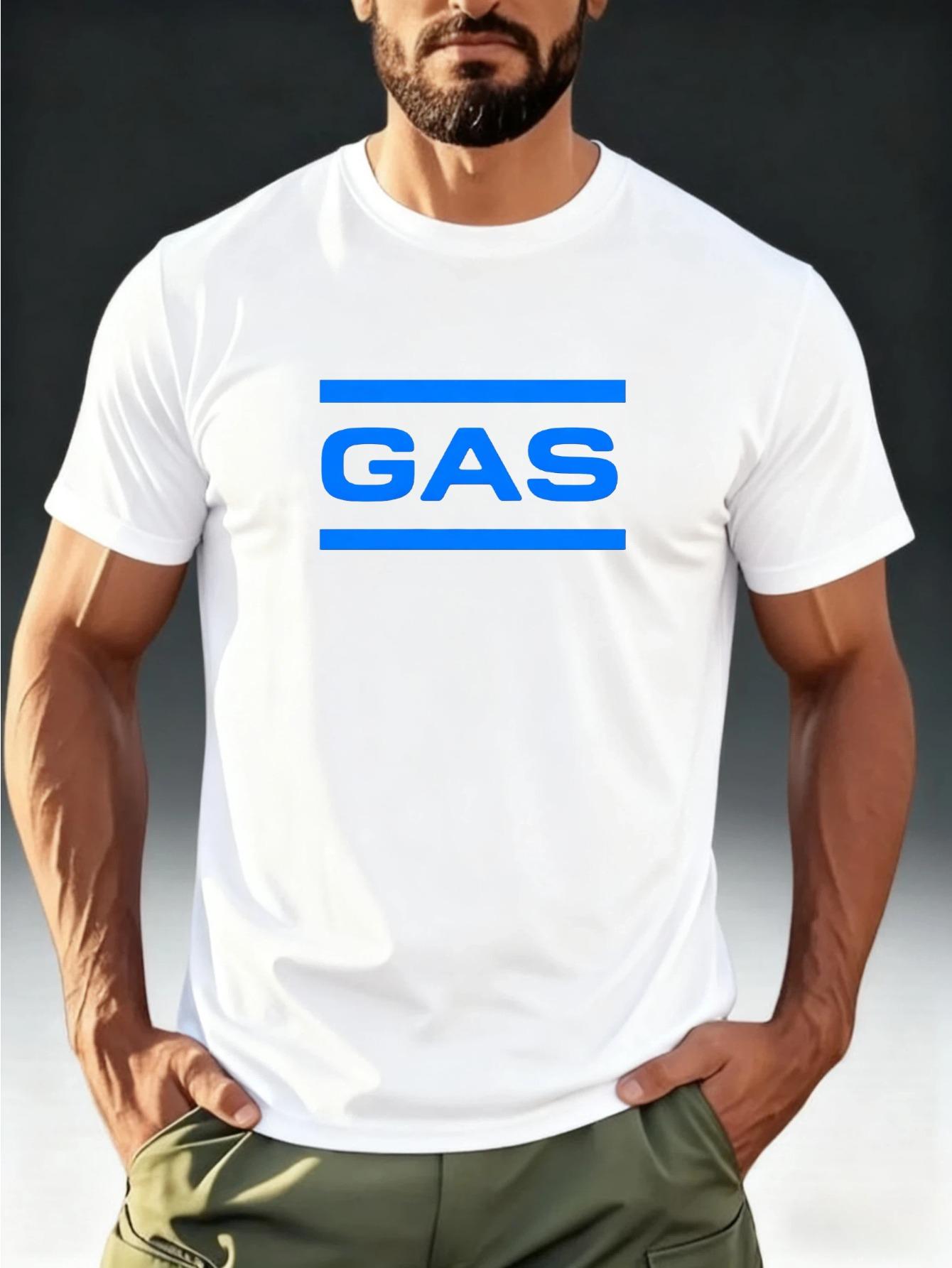 Men S Trendy  GAS Wake Up Logo  Short-Sleeve T-Shirt XS
