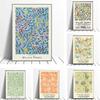 William Morris Leaf Flower Plant Wall Art Canvas Painting Gallery Nordic Posters And Prints Pictures For Home Living Room Decor