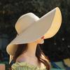 Women's Hats Summer Beach Big Brim Straw Seaside Sun Hat Foldable Travel Panama Sun Protection Felt Hat UPF 50+ Sun Hat