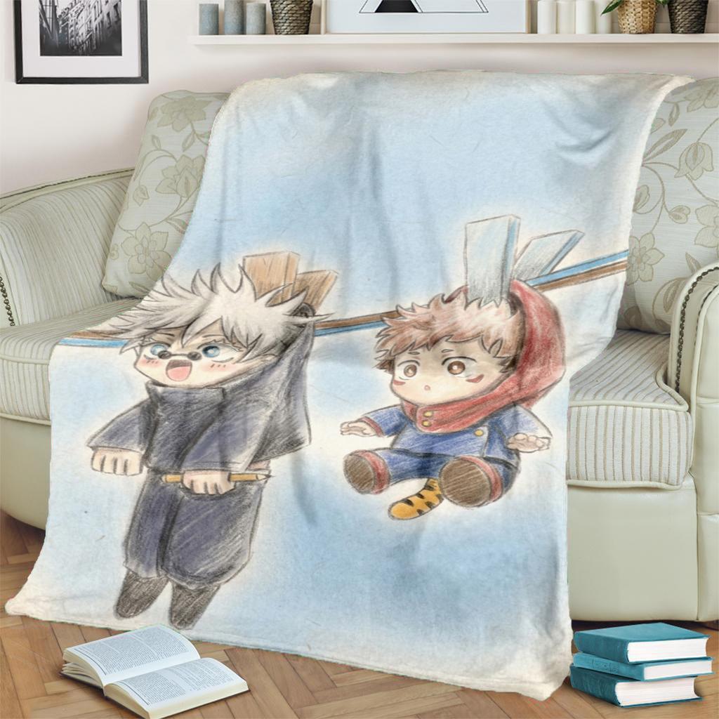 Jujutsu Kaisen Design Blanket Soft Warm Flannel for Bedrooms, Sofas, Beds, Chairs, Picnics, Travel