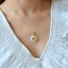 Pisces Pendant Clavicle Chain: Women's Simple Hetian Jade Necklace with Gold-Plated Buckle - Fashionable and Versatile.