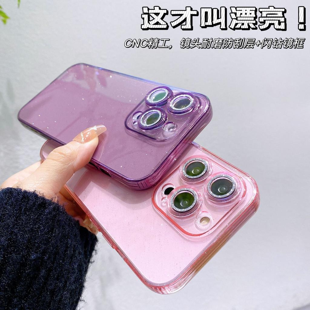 Applicable flash diamond glitter mobile phone case Apple 16PRO protective case iPhone15PROMAX goggles mobile phone case 14P