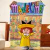 Art M-Madeline Throw Flannel Throw Blanket, Lightweight Cozy, Durable Washable Cute Cool