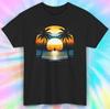 Tropischer Sonnenuntergang Palmenbaum T-Shirt Herren Damen Tees Top | Strand Ozean Grafik T-Shirt | S-5XL