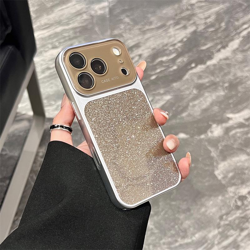 Luxury Gradient Glitter Case for iPhone 17 Pro, Compatible with 16 ProMax, 14/15 Models, Offers Instant Glamour and Drop Protection.