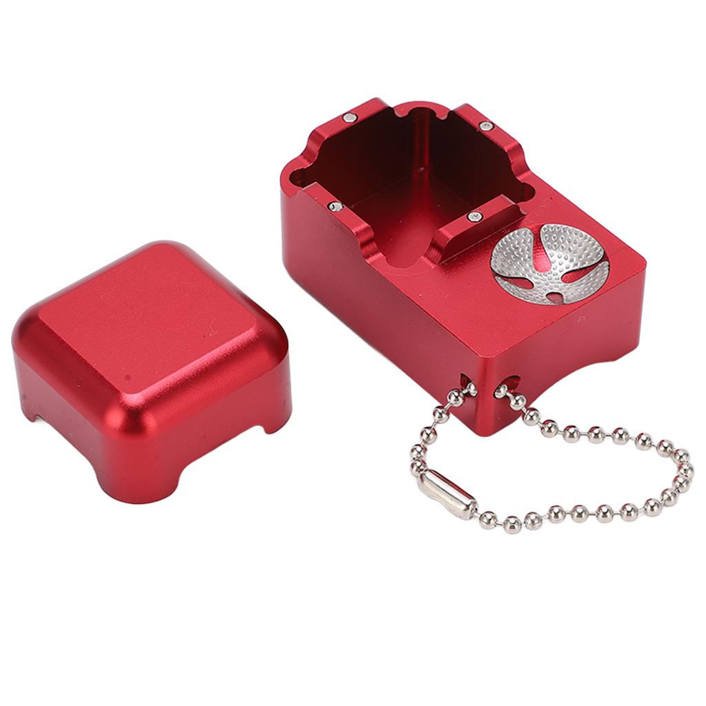 4 In 1 Billiard Cue Tip Repair Tool R6 Multifunctional Pool Tip Shaper Metal Chalk HolderRed