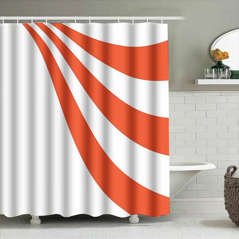Modern Abstract Shower Curtain Waterproof Bathroom Decor Sets Liner Fabric Artistic Minimalist Contemporary Home Textile Premium