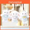 Cute Rabbit Plush Doll With Soft Polyester Filling For Girls Gift And Backpack Decor