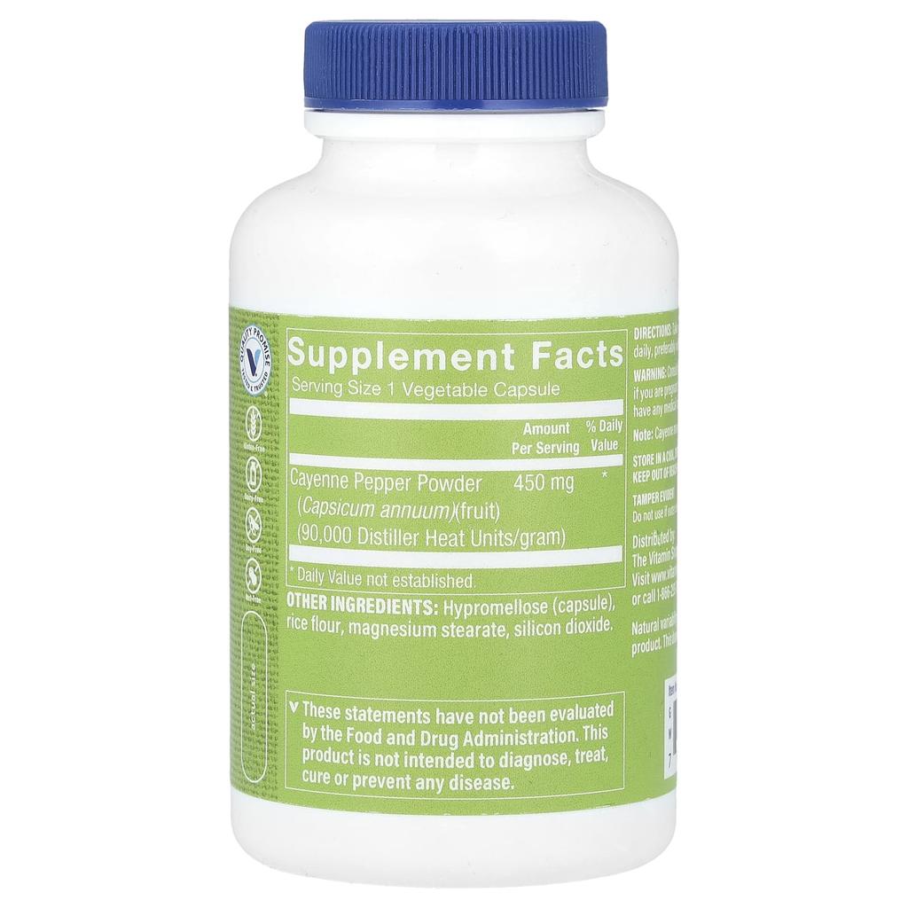 Cayenne, Veggie Capsules 100 (450Mg Per Capsule)