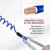 PATIKIL 5ft Brake Release Trailer Cable Trailer Brake Release Cable Safety Cable Strap Spring