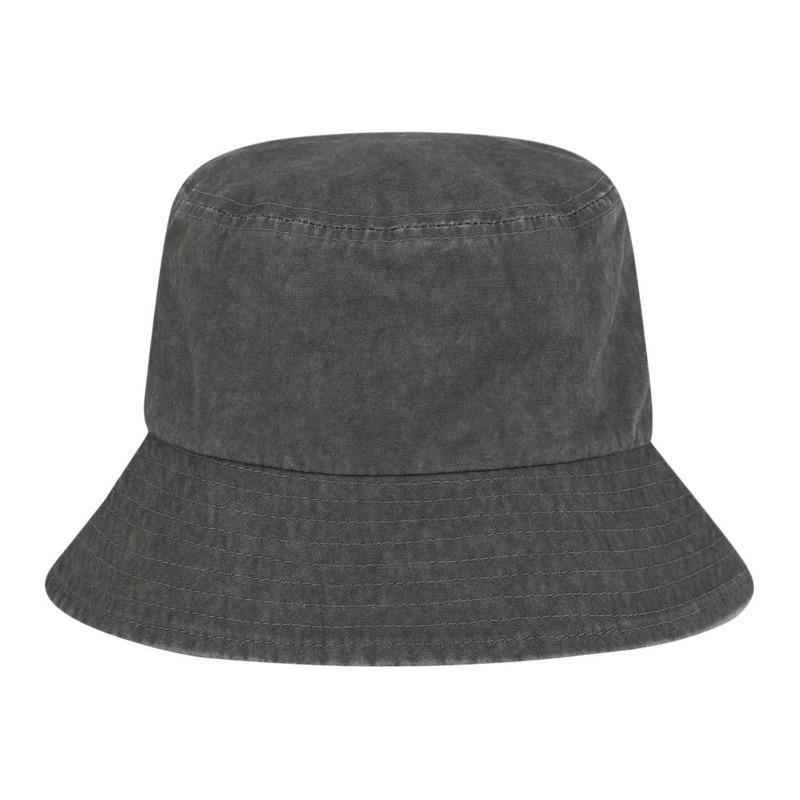 The North Face Logo Design, Pure Cotton, Fisherman Hat, Same Style for Men and Women, Dark Gray L