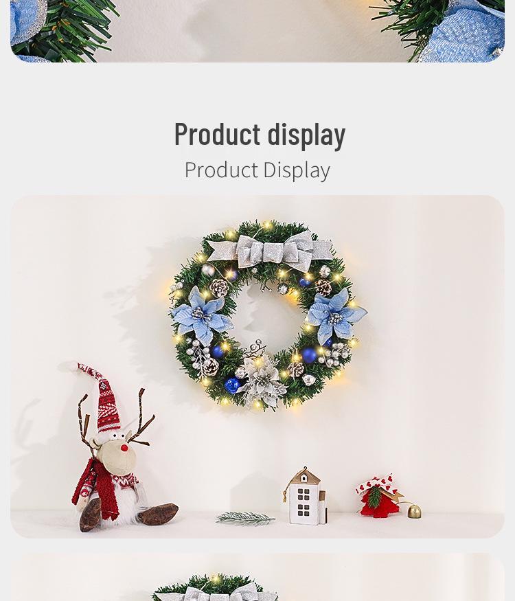 30/40cm Christmas Vine Wreath: New Style Holiday Decoration