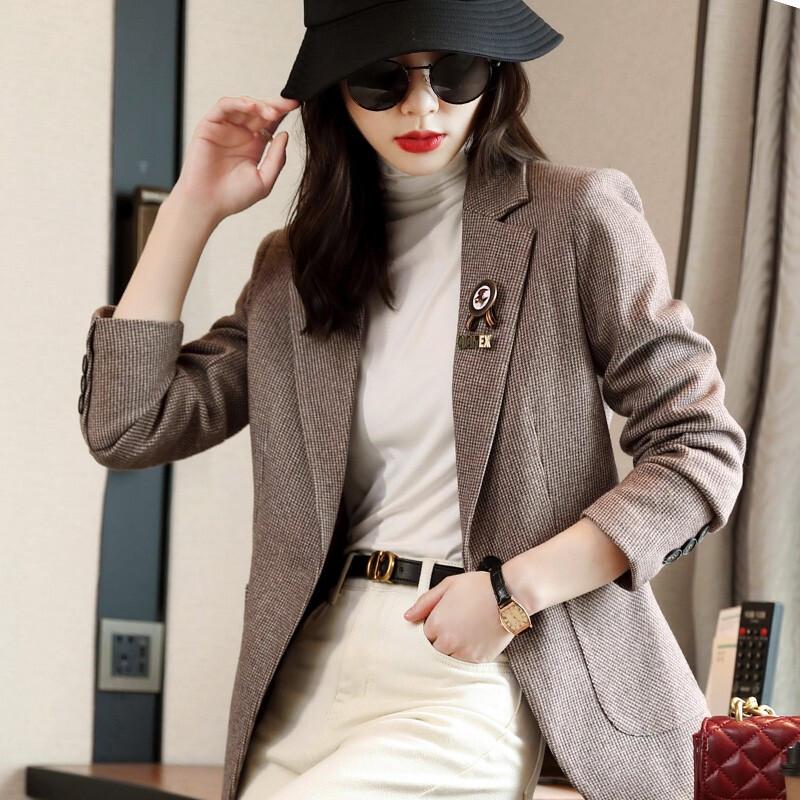 Tluoman Women's Spring Autumn Versatile Blazer