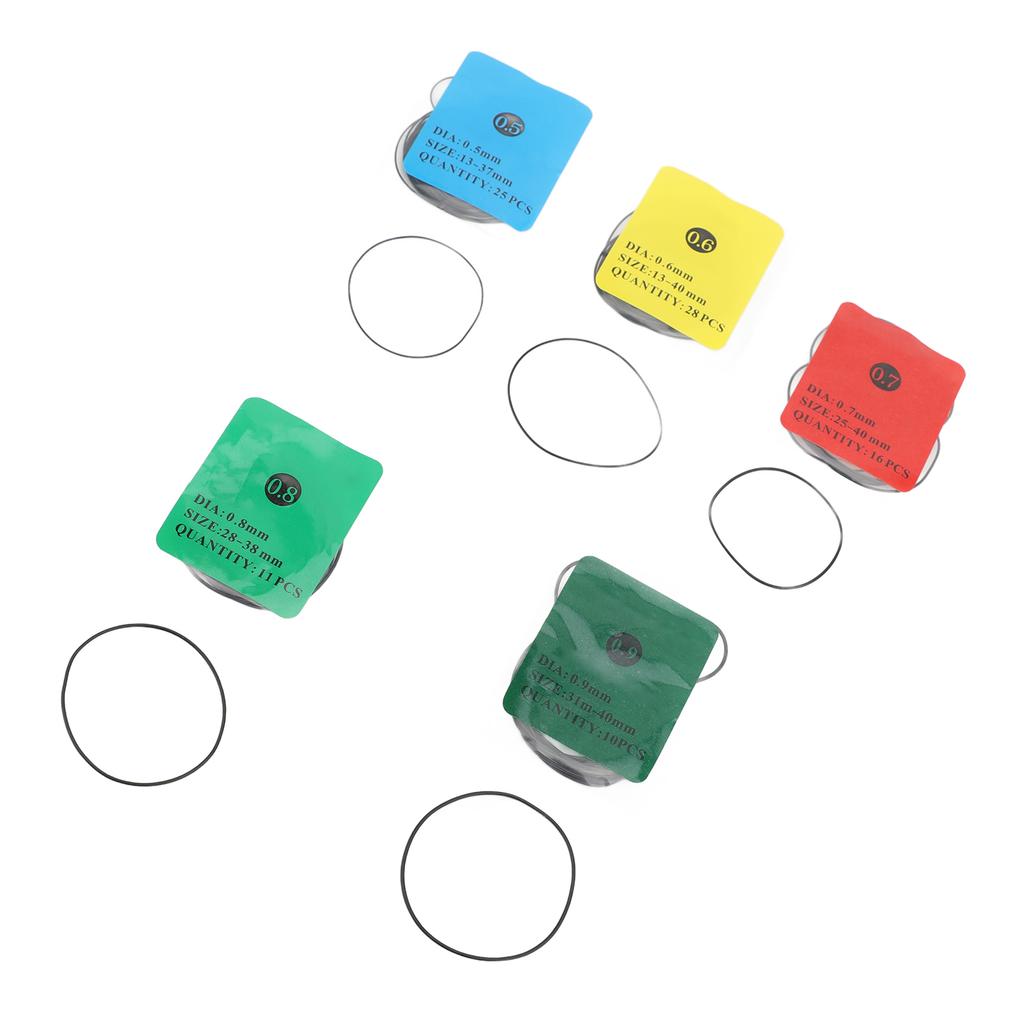 90pcs Watch Back Water Resistant O Rings Watc Back Cover Seals Rubber Watch Gaskets Replacement Kit 