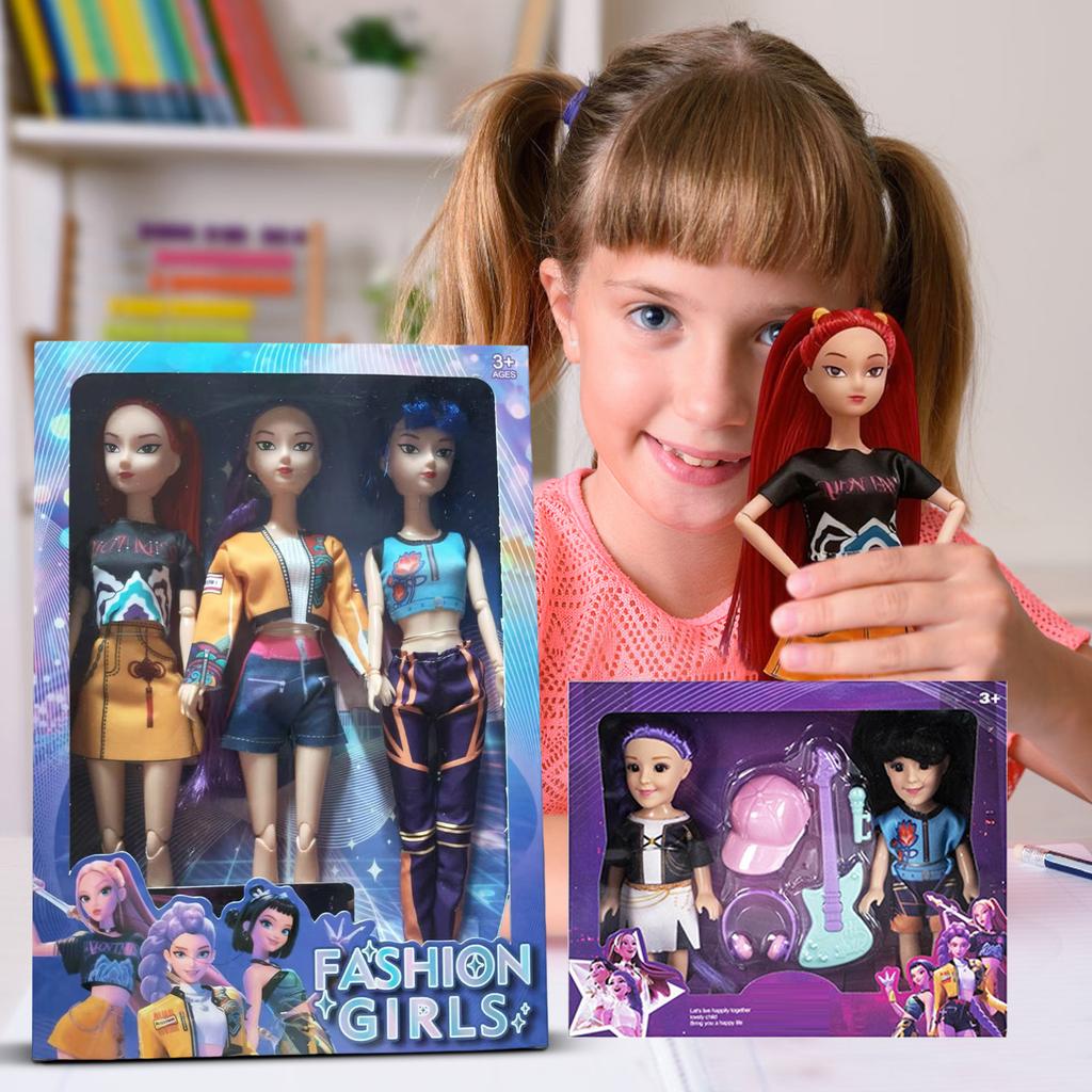 Fashionable Plastic Doll Figures Collection With Unique Stylish Outfits And Colorful Hairstyles Perfect Gift For Kids To And Creat