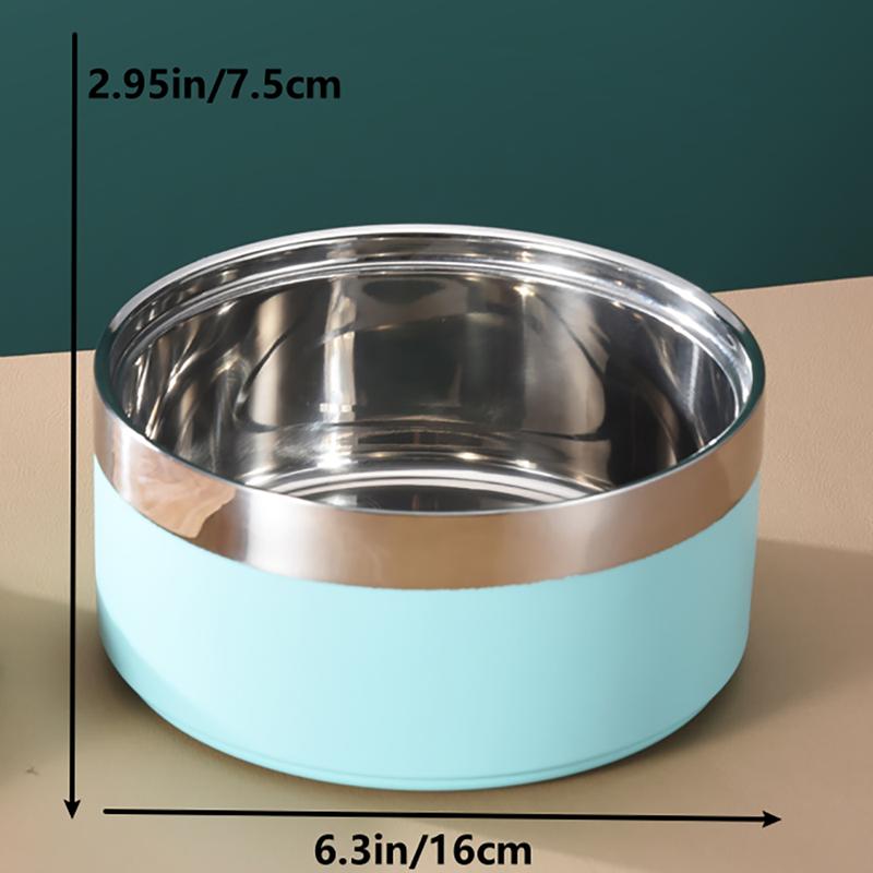 Personalized Pet Bowl with Name, Stainless Steel, Food and Water Bowls, Christmas, New Year, Pet Gift, Custom