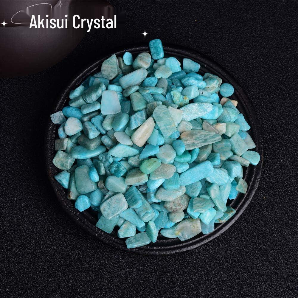 Premium Natürliche Eisige Amazonit Kristall Bruchsteine für Aquarium, Blumentopfdeko, Landschaftsbau und Buddha-Opfergaben