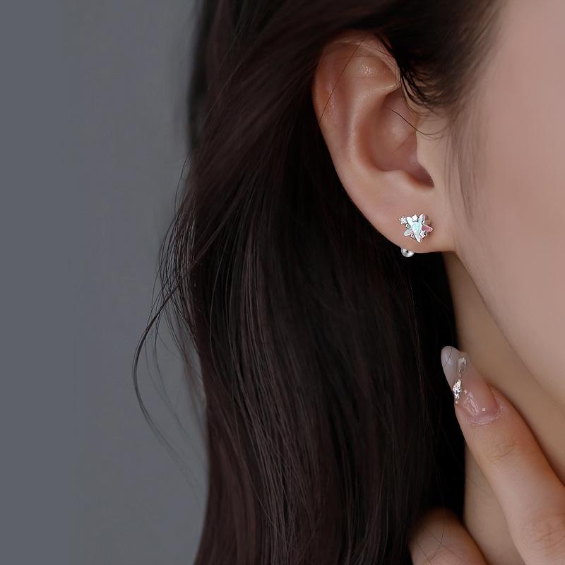 Versatile Colorful Star Stud Earrings for Women - Exquisite, Trendy Design