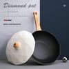 Maikalo Kolorowa Seria Diamentowa 30cm Nieprzywierająca Wok