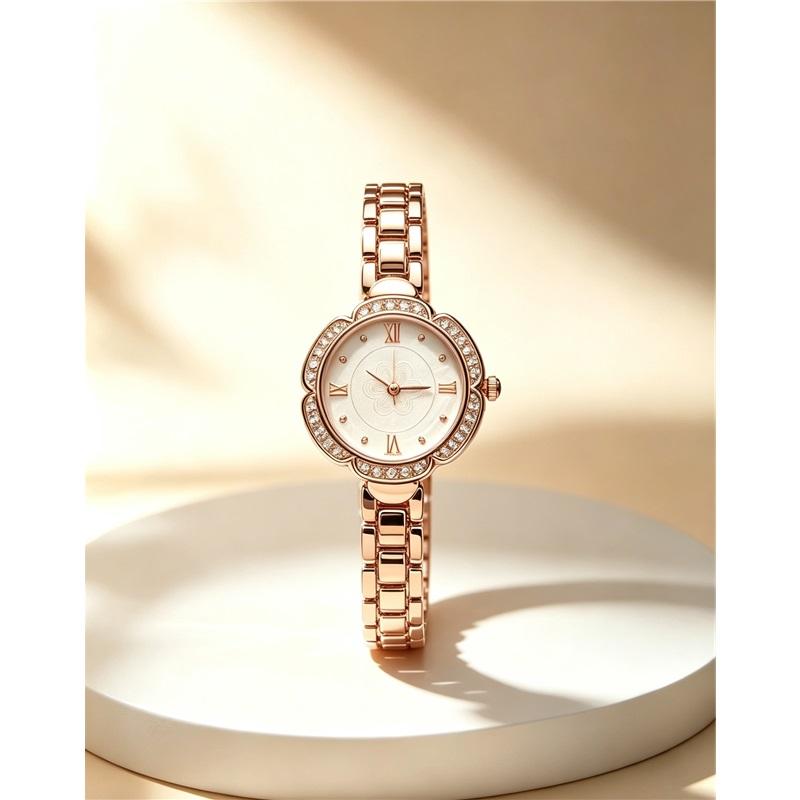 Women's Watches Advanced Fashion Diamond Alloy Bracelets Ladies' Small Quartz Watch Female Student Clocks