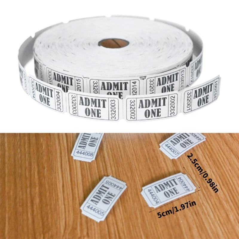 Lottery Roll Double Size Adhesize Paper Instantly Distribution Tokens For Trade Event And Educational Institutions