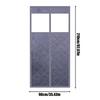 Insulated Door Cover Insulated Screen with Clear Window Winter Layered Door Thermal Cover for Living Room Kitchen Patio Garage