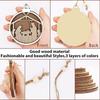 Nativity Scene Pendant Wooden Hollow Pendant Decor Lovely And Delciate Jesus Birth Ornament For Christmas Tree Home Decoration
