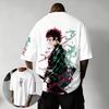 Demon Slayer Blade Charcoal Jiro Pattern T Shirt for Men's Harajuku Style Manga Enthusiasts Y2K Unisex T Shirt