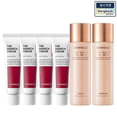 Die Madeca Creme 45ml x 4 + Revitalisierendes Kollagen-Toner 120ml + Emulsion 120ml_CK