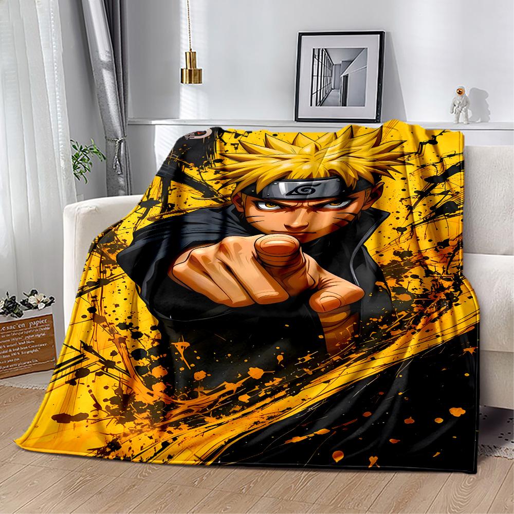 Naruto: Team Adventure Blanket Soft Warm Cozy Perfect for Picnics Bed Couch Four Seasons Universal Playful Design