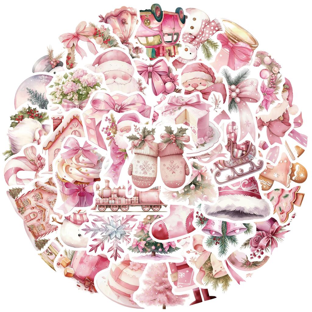 Christmas Graffiti Stickers Party Decoration Creative Cartoon Stickers 50 Pieces