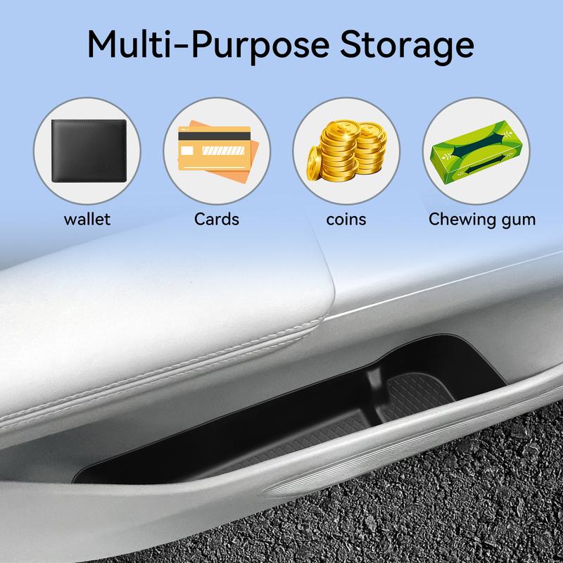 for Geely EX2 2025 2026 Door Side Storage Box TPE Front Rear Door Handle Organizer Tidying Car Interior Accessories 4PCS