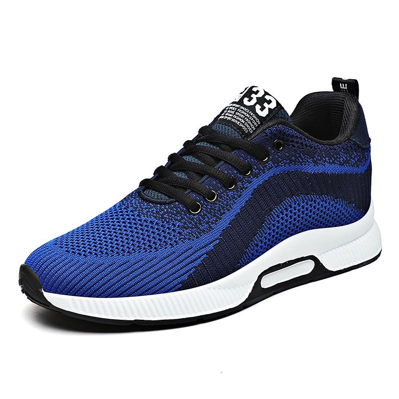 Men s Breathable Mesh Sports Shoes, Height Increasing (6cm/8cm), Korean Style, Sizes 46-48 42