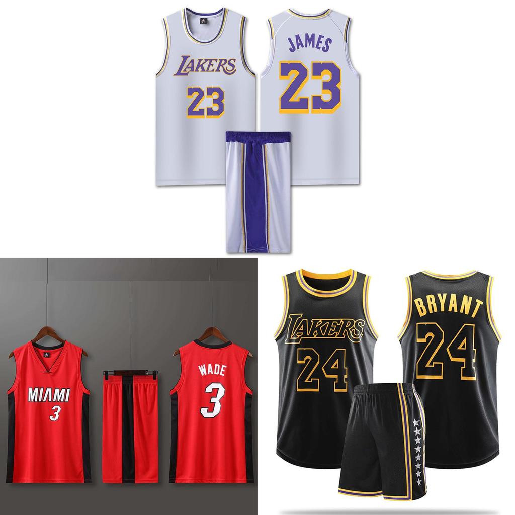 Lakers Lebron James 23 Kinder Basketbalshirt Polyester Mouwloos Sportkleding Voor Jongeren Spelen