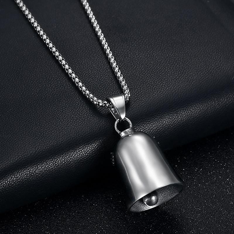Motorcycle Riding Amulet Pendant Punk Style Lucky Angel Wings Guardian Bell Pendant Rock Party Decoration Accessories