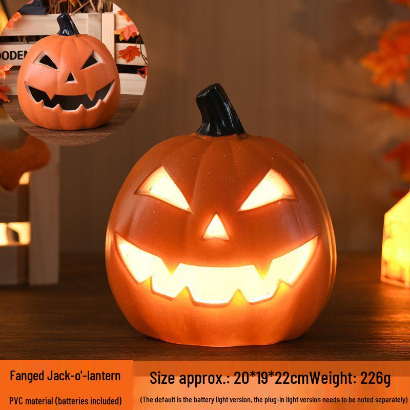 Halloween Light-Up Hollow Pumpkin Lantern for Outdoor Decor