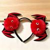 Halloween Bat Wing Pom Pom Headband Cute Monster Eyeball Hair Hoop Cosplay Costume Party Photo Hair Accessories For Kids Women