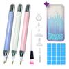 DIY Diamond Painting Luminous Point Diamond Pen Tool Set Colorful Multi-diamond Threaded Pen Tip Magnifying Glass Combination