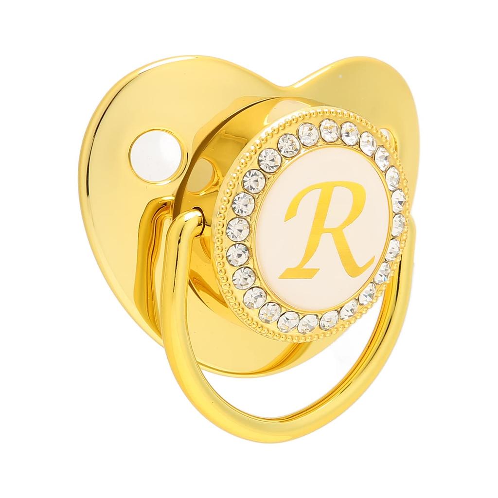 Baby Pacifier with 26 Soft and Reduces Nose Baby Shower Birthday Ages Suitable for and Boys Clip, Letters, Non-Toxic, BPA-Free, Lightweight, One-Piece