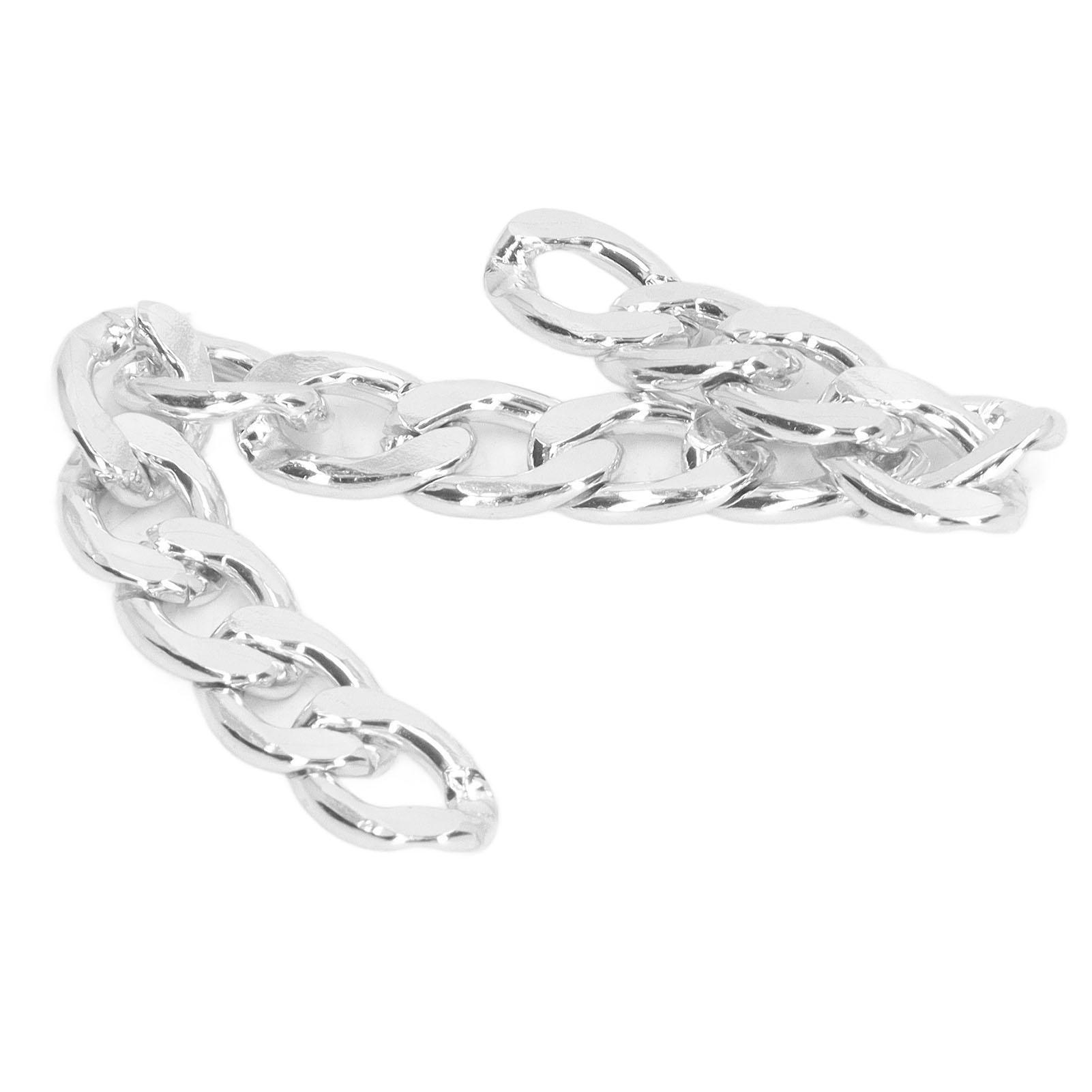 

Алюминиевые бордюрные цепи 10 метров, не ржавеющие, стойкий цвет, простые витые звенья, пересекающиеся кабельные цепи для DIY ожерелий серебряный