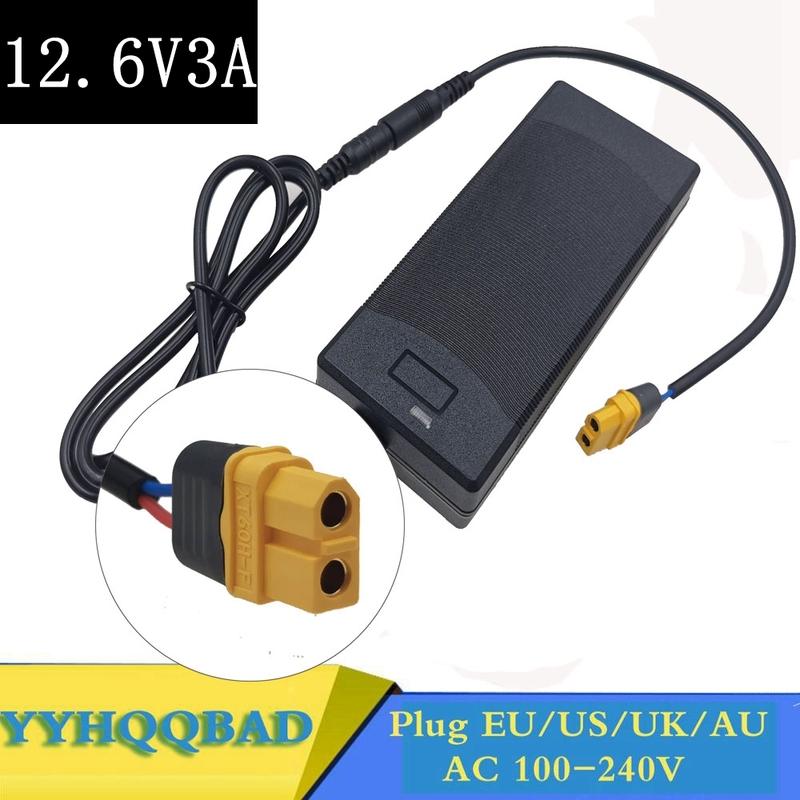 12.6V 3A Lithium Battery Charger for 3S 10.8V 11.1V 12V li-ion polymer batterry Fishing light Charger XT60 Connector US