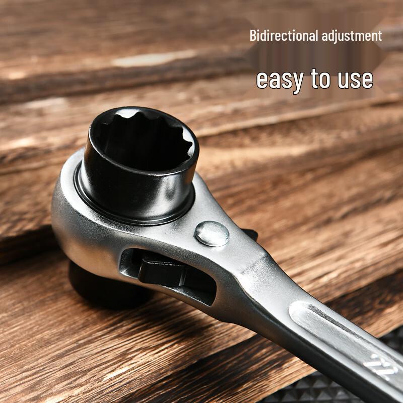 Deli Pointed Tail Dual-Head Ratchet Wrench